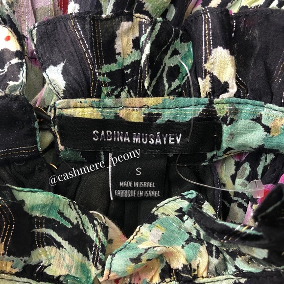 Sabina Musayev Pleated Halterneck Top Small - Picture 8 of 16